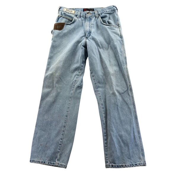 Wrangler Mens Rigged Workwear Jeans Size 34x32 Rugged Wear DuraShield Straight - Picture 1 of 16
